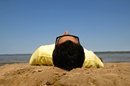 man on a beach